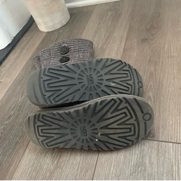 Ugg boots Cozy Gray Knit Button Boots - Picture 9 of 9